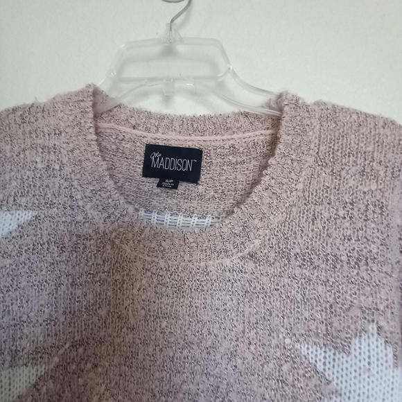 Mia Madison petite small mauve sweater with stars. NWOTG runs a little larger to - Picture 3 of 6